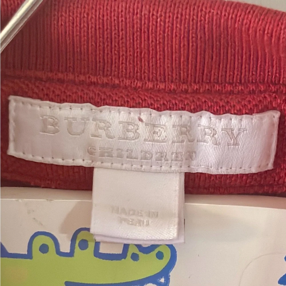 Burberry Cotton Piqué Polo Shirt in Pillar Red Children’s 4T - Picture 4 of 10